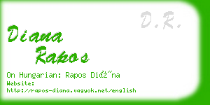 diana rapos business card